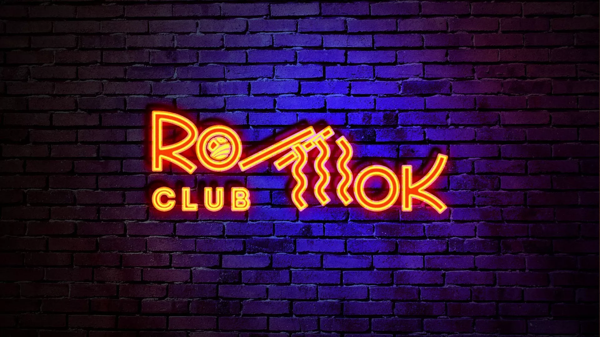 Разработка интерьерной вывески суши-бара «Roll Wok Club» в Троицке